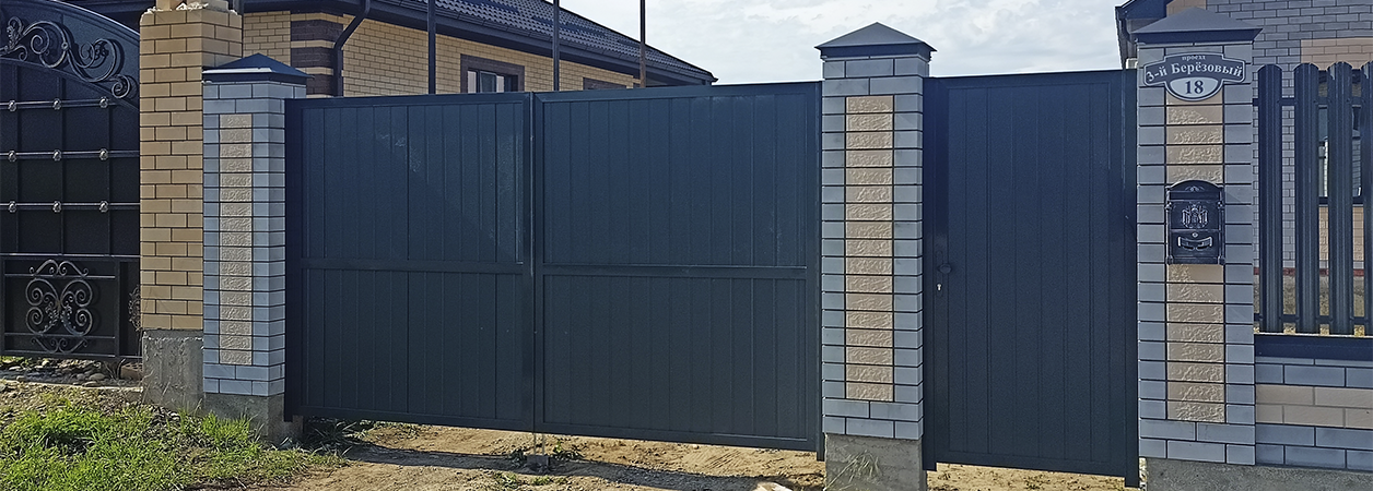 Въездные ворота в Афипском под ключ