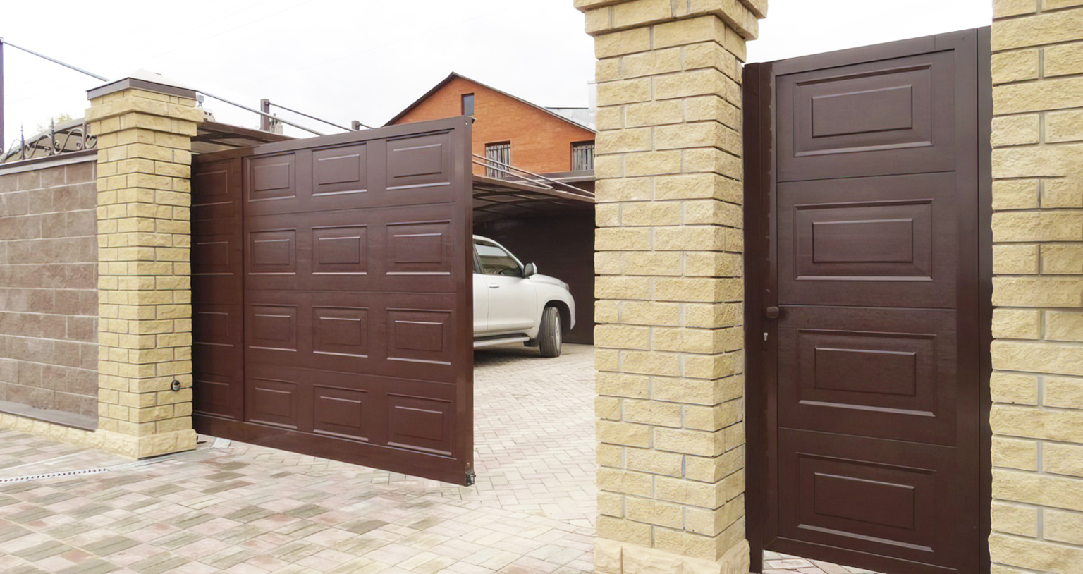 Ворота с калиткой в Афипском под ключ